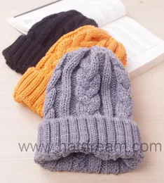 high quality acrylic Unisex Men/Women Warm Winter Beanie Hat