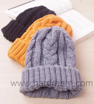 high quality acrylic Unisex Men/Women Warm Winter Beanie Hat