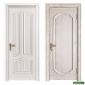 Puerta individual de madera sólida blanca blanca