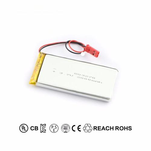 3.7v1900mAh10345Lithium polymer battery