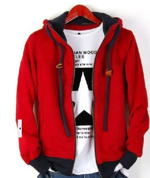 red black hoodie