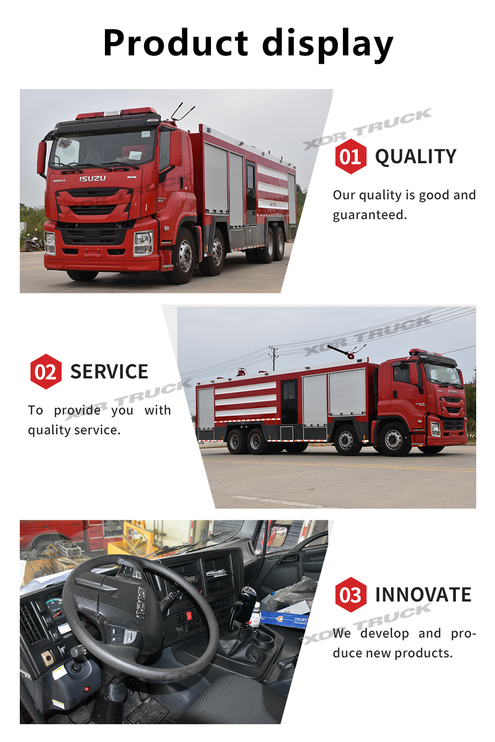 ISUZU 8X4 fire truck