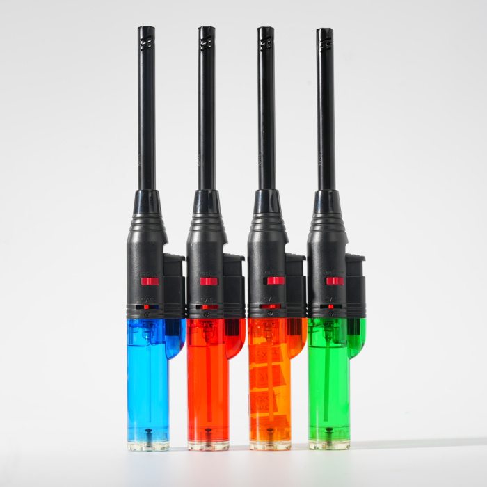 Прозрачная свеча легче с мягким пламенем и детским защитой