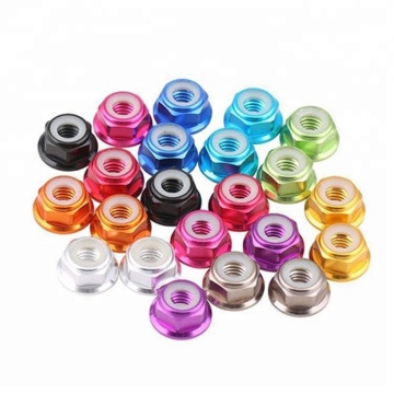 Tuercas de bloqueo de nylon y aluminio personalizadas M2 M2.5 M3 M5 M6 M8