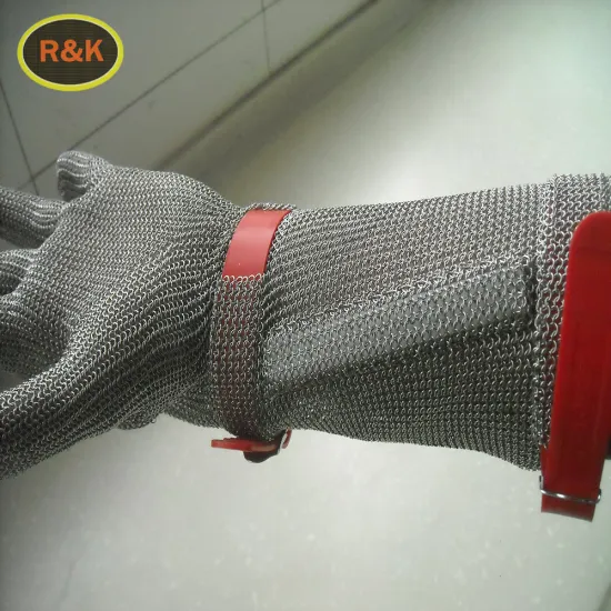 Stainless Steel Wire Mesh Cut Resistant Gloves