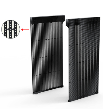 Fácil instalación panel de video LED impermeable barato para pantallas de series de rejillas al aire libre