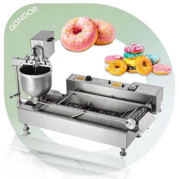 Tragbarer kleiner Mochi -Donut -Hersteller mit 3 Formen - gebrauchte Hefe, die Donut Fryer Extruder -Maschine verwendet hat