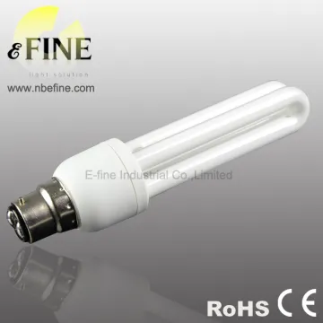 15w 2U B22 bulb CFL CE ROHS ERP
