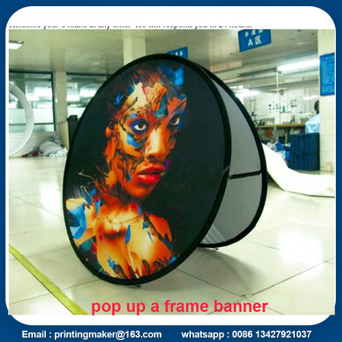 Fabric Oval Pop Up A-Frame Banner