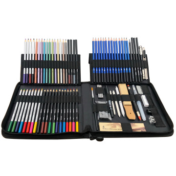 83 Colors Professional Oil and Water Colored Pencils Set