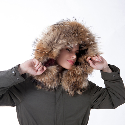 Exército inverno cor verde outwear