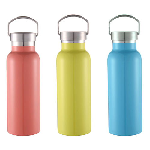 Frascos de vacío de pared doble Thermos Metal Botellas deportivas