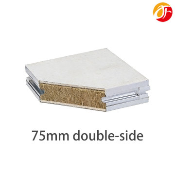 לוח צמר סלעים דו צדדי מזכוכית מגנזיום בעבודת יד (75 מ"מ)