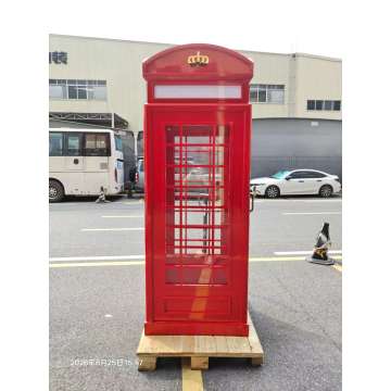 Exquisite Metal Photo Booth Outdoor Events Decoration Backdrop Custom London Telephone Booth