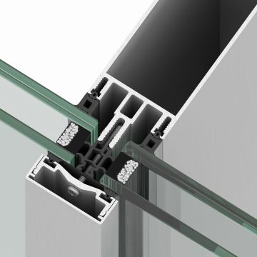 Innovative halb versteckte Rahmenglasvorhangwand