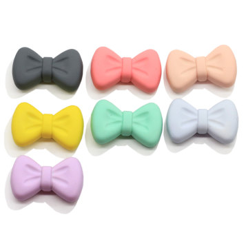 Resin Bowknot With 4mm Hole Multi Colors Diy Accessory Artificial Bow Tie Craft Kids Clothes Ornament