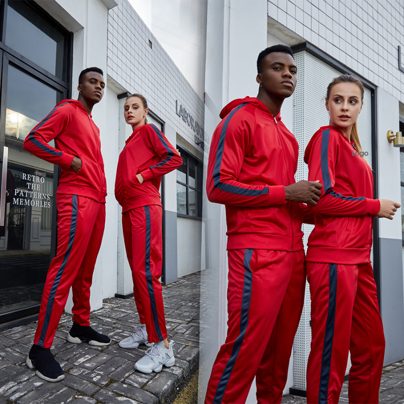 Wholesale Mens Two Pieces Sportswear Jogger Tracksuit