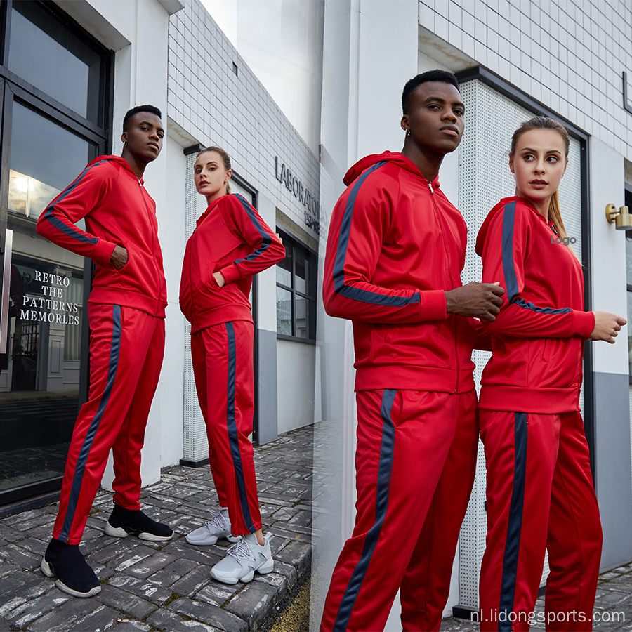 Groothandel heren twee stukken sportkleding jogger tracksuit