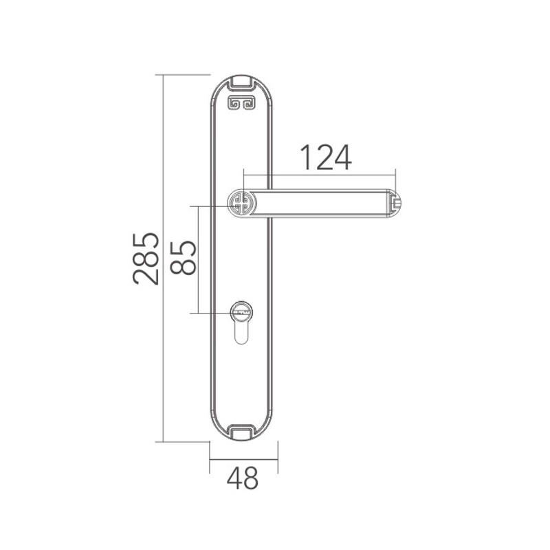 New Chinese style split lock