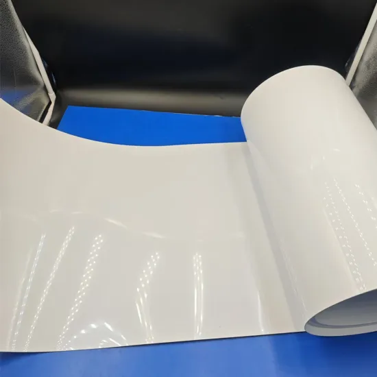 Opaque white PS thermoforming sheet for cheese packaging