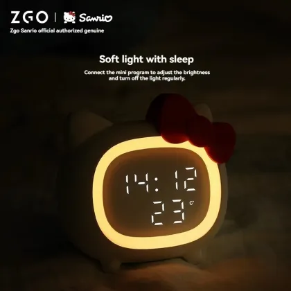 Cute Smart 2022 Girl Bluetooth Alarm Clock with Nightlight
