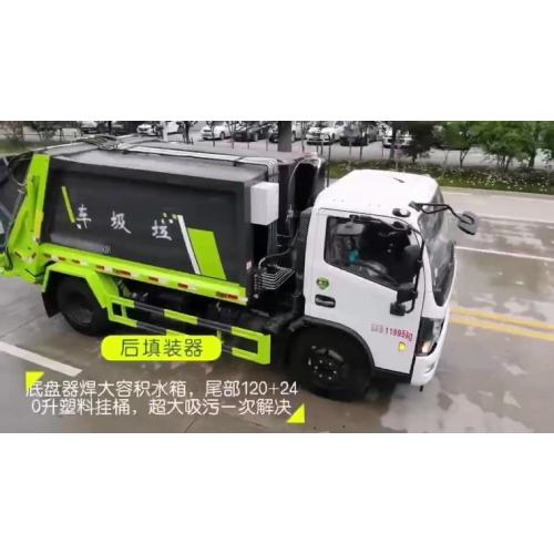 Professional 5tons CLW merek truk dipasang pemadat sampah