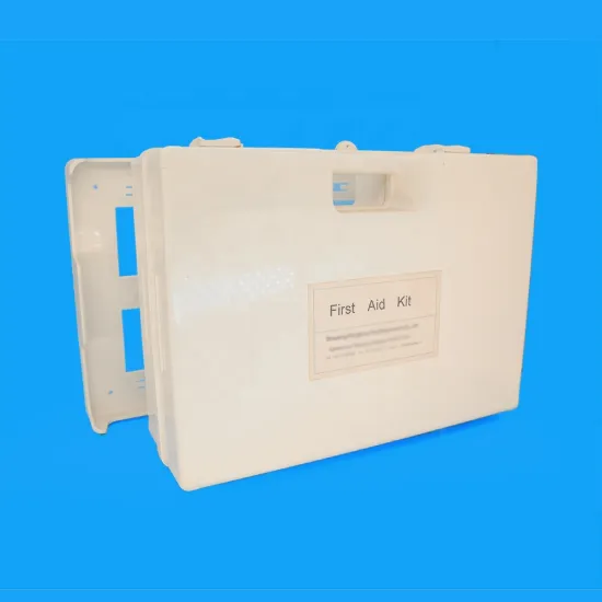 China manufacturer white plastic emergency home outdoor use medical first aid kit box