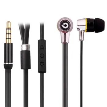 3.5mm Plug Noise-cancelling Headphone for Samsung with Microphone