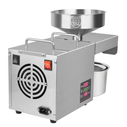 SmartSmall MINI Home Automatic Oil Press Machine for Tung Oil, Walnut, Sunflower Seeds & Olive Oil