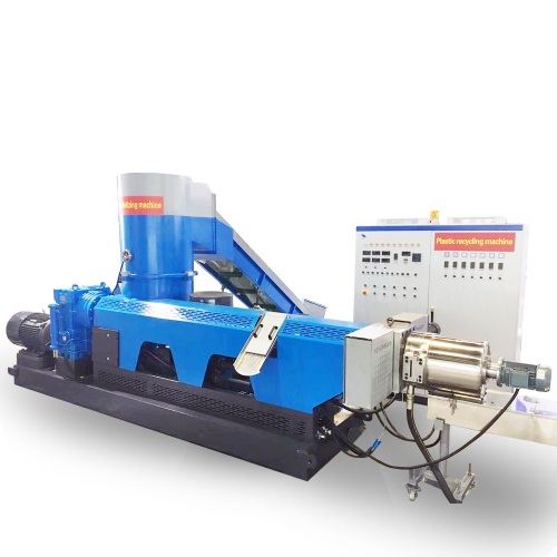 Plastic PP PE film granulating and pelletizing machine