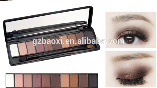 Hot Sale! shimmer cosmetics eyeshadow 10 color eyeshadow palette private label