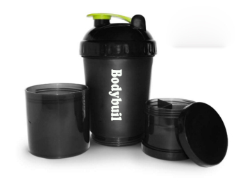 600ml Whey Protein Shaker with 7-day Pill Box