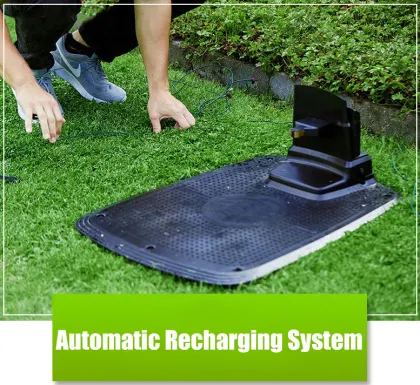 robot grass trimmer lawnmowing robot