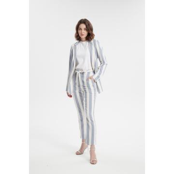 women stripe blazer,slim fit women suit blazer