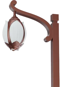 Lotus LED Outdoor Rustproof Garden Street Light Head