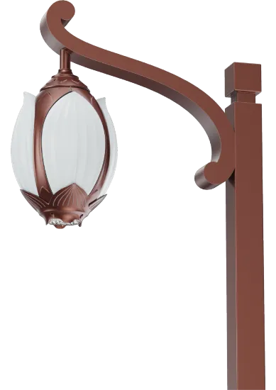 Lotus LED Outdoor Rustproof Garden Street Light Head