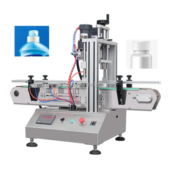 Automatic Linear Plastic Bottle Cap Screwing Machine - Spindle Capping Machine