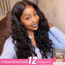Aircabin 30 Inch 13x4 Lace Front Wigs Loose Deep Wave Brazilian Natural Color Remy Human Hair T Part Lace Wig For Black Women