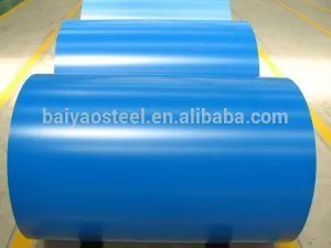 Blue color coated ppgi prepainted galvanized steel roof sheets in coils