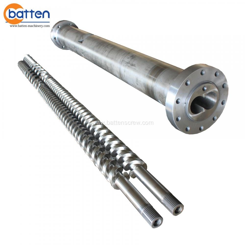 KMD75-26 parallel twin screw barrel for pvc extruder