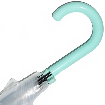 SHENGMING Fancy Summer Clear Umbrella: Printed Silk Straight Umbrella with Strong Metal and Fiberglass Frame