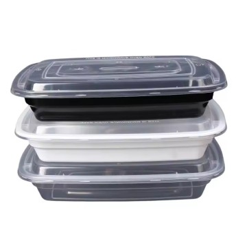 Wholesale 750ml American Style Takeout Food Containers: Affordable Plastic Bento Boxes for Fast Food Packaging