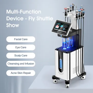 RF Skin Tightening Hydra Beauty Facial Machine: Blackhead Remover & Oxygen Galvanic Hydration
