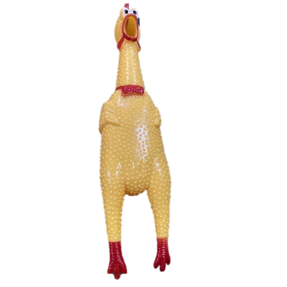 Screaming Rubber Chicken Squeeze Novelties