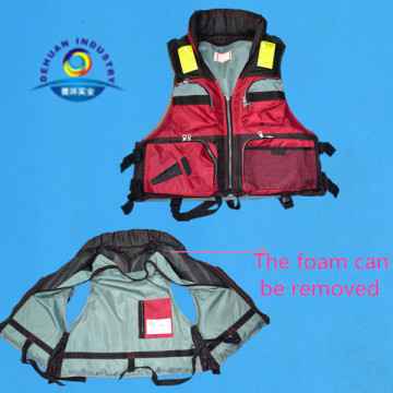 Orange Multiple Function Fishing or Hunting Life Jacket