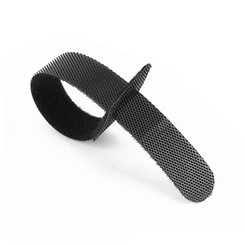 100 pezzi cravatta per cavo nylon nero riutilizzabile