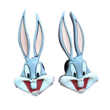 Shoe buckles soft PVC customized rabbit shoes buckles for shoes decoration and promotion