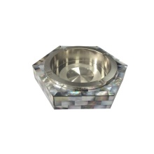 Handmade Black Mother of Pearl Ashtray