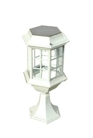 High Power Led / Lvd White Color Solar Powered Fence Post Light For Garden, Hotel