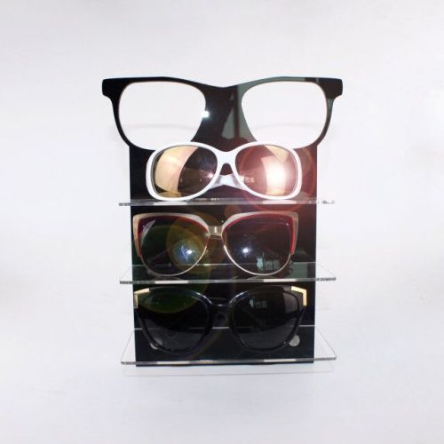 Acrylic 3 Pairs Of Sunglasses Display Stand